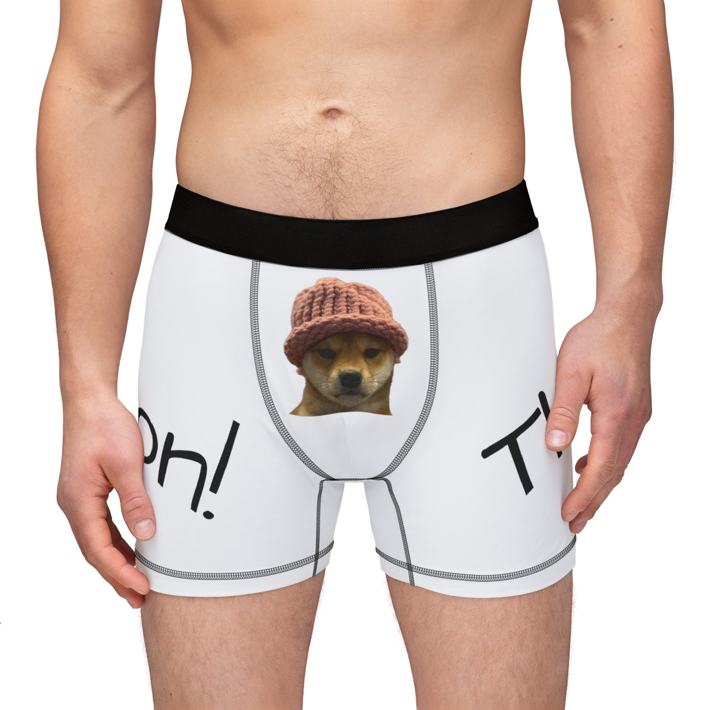 Men's Boxers (AOP) dogwifhat the stays on!