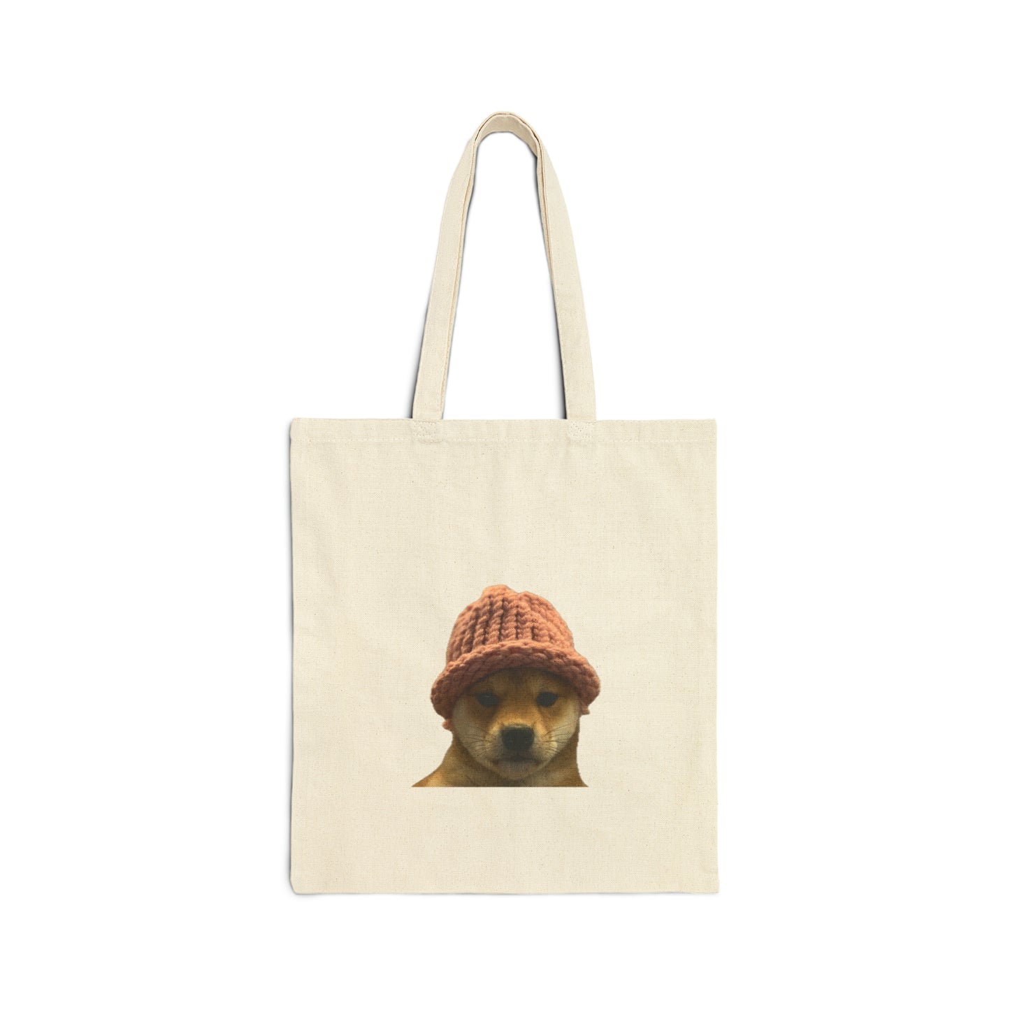 Cotton Canvas Tote Bag DogWifHat