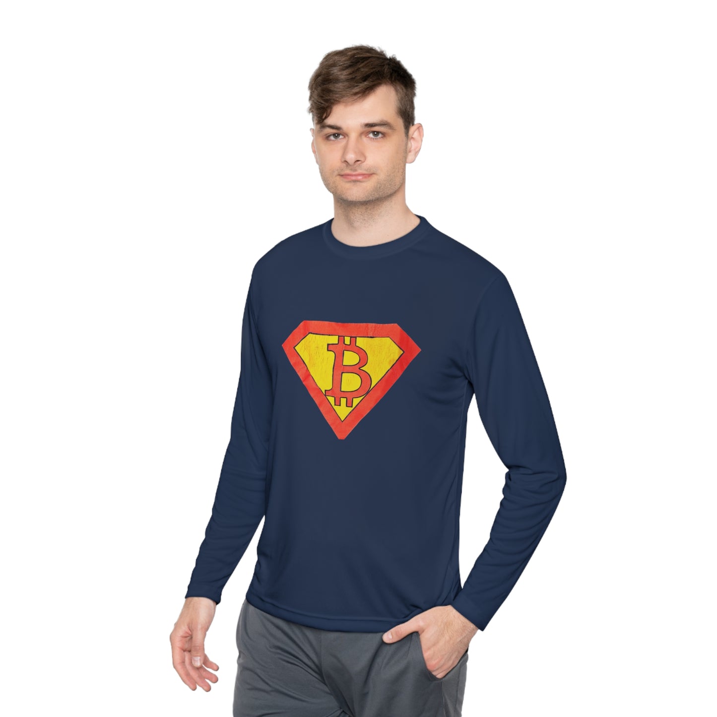 Unisex Lightweight Long Sleeve Tee BTCSuperMan